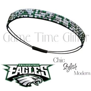 Philadelphia Eagles Team Color Rhinestone Headband